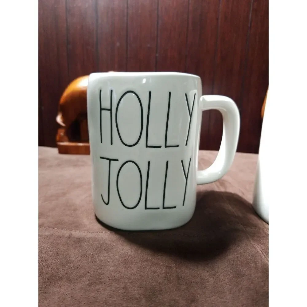 Rae Dunn Holly Jolly and Jingle Mug Cup